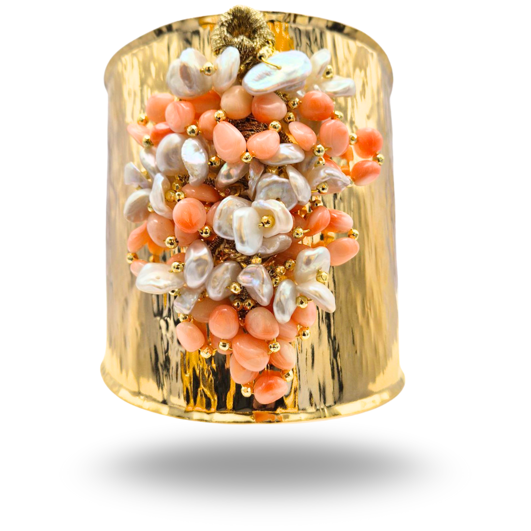Bracelet en Acier avec Pierres Naturelles - Variante Marron