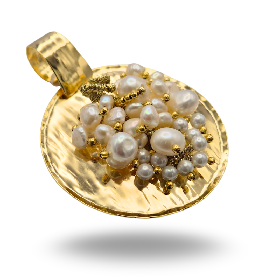Bracelet en Acier avec Pierres Naturelles - Variante Marron