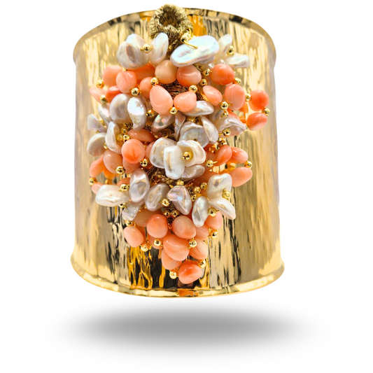 Bracelet en Acier avec Pierres Naturelles - Variante Marron