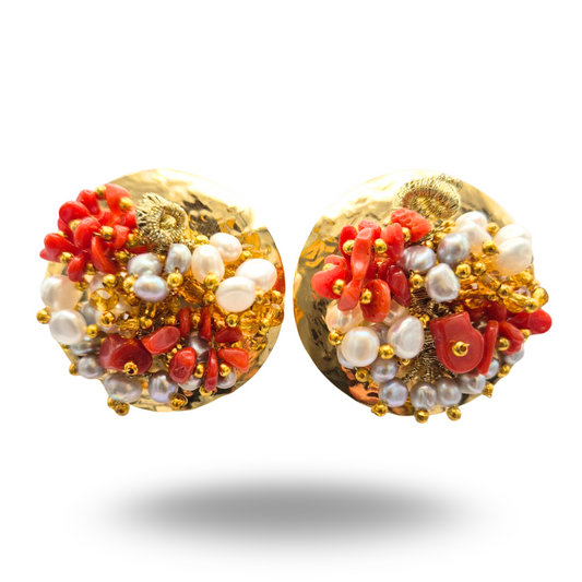 Bracelet en Acier avec Pierres Naturelles - Variante Marron